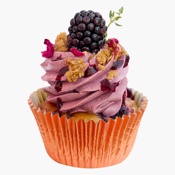 Blackberry & Apple Crumble Cupcake (Ve/GF) - Peggy Porschen Belgravia Ltd