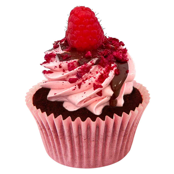 Best Dressed Raspberry & Chocolate Drip Cupcake (Ve/GF) - Peggy Porschen Cakes Ltd