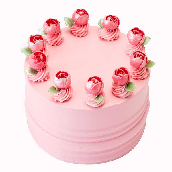 Pink Roses Cake