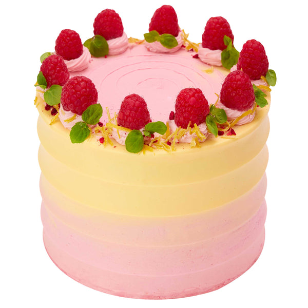 Amalfi Lemon & Raspberry Cake - Peggy Porschen Belgravia Ltd