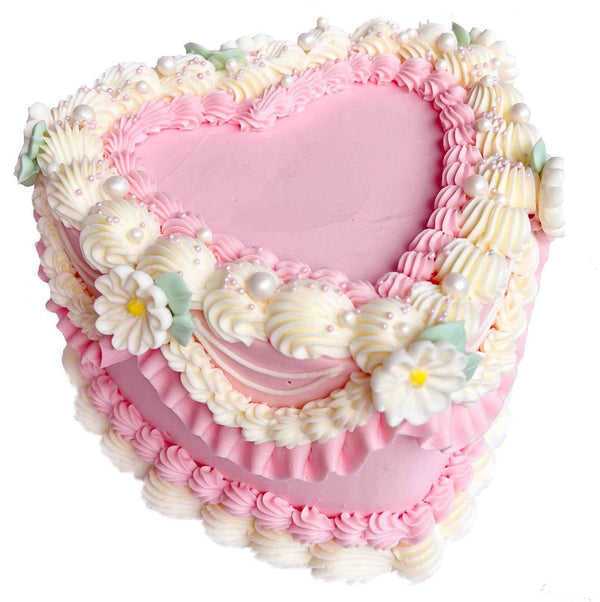 Daisy Chain Heart Cake - Peggy Porschen Cakes Ltd