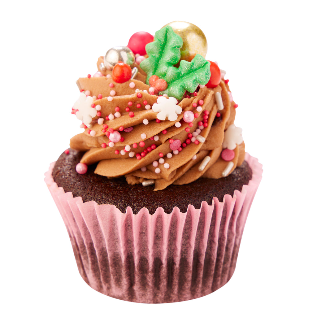 Holly Chocolate Heaven Cupcake - Peggy Porschen Cakes Ltd