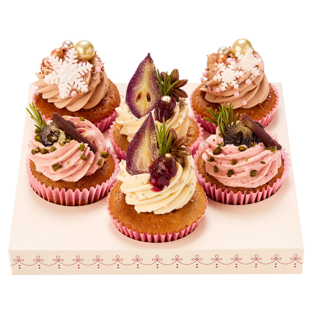 Tipsy Winter Wonders Box of 6 - Peggy Porschen Cakes Ltd