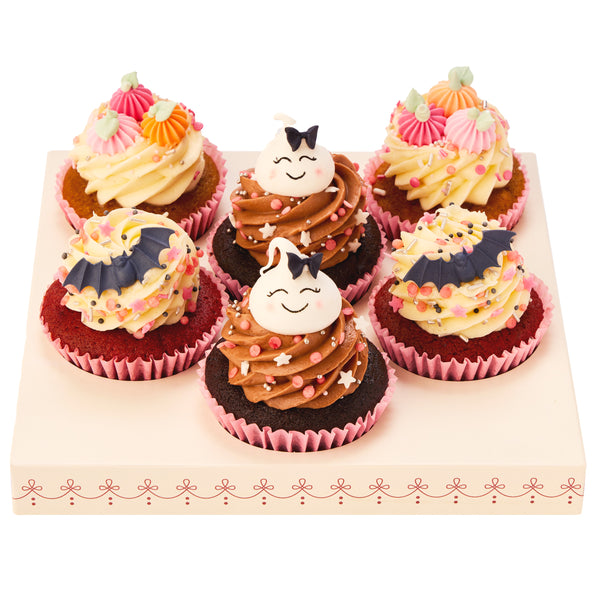 Halloween Cupcake Box of 6 - Peggy Porschen Cakes Ltd