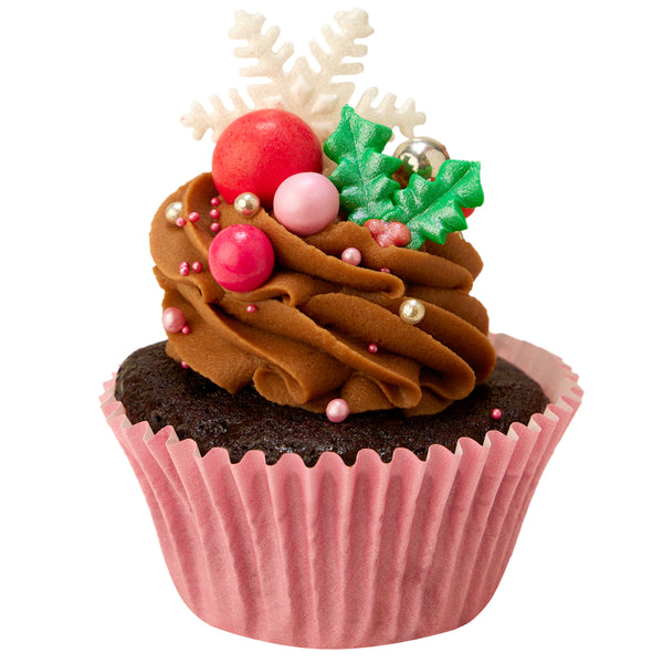 Holly Chocolate Heaven Cupcake - Peggy Porschen Cakes Ltd