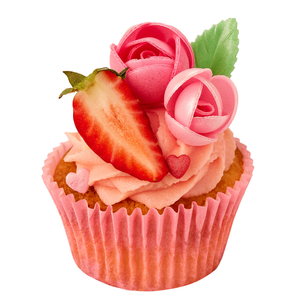 Strawberry & Champagne Cupcake - Peggy Porschen Cakes Ltd