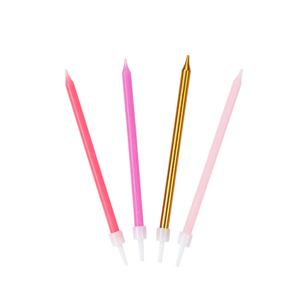 Pink & Rose Gold Candles - Peggy Porschen Cakes Ltd
