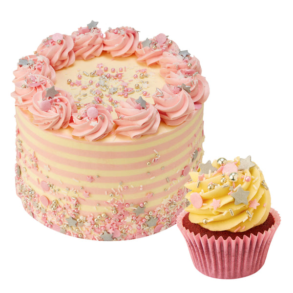 Baby Pink Party Cake & Cupcakes - Peggy Porschen Cakes Ltd