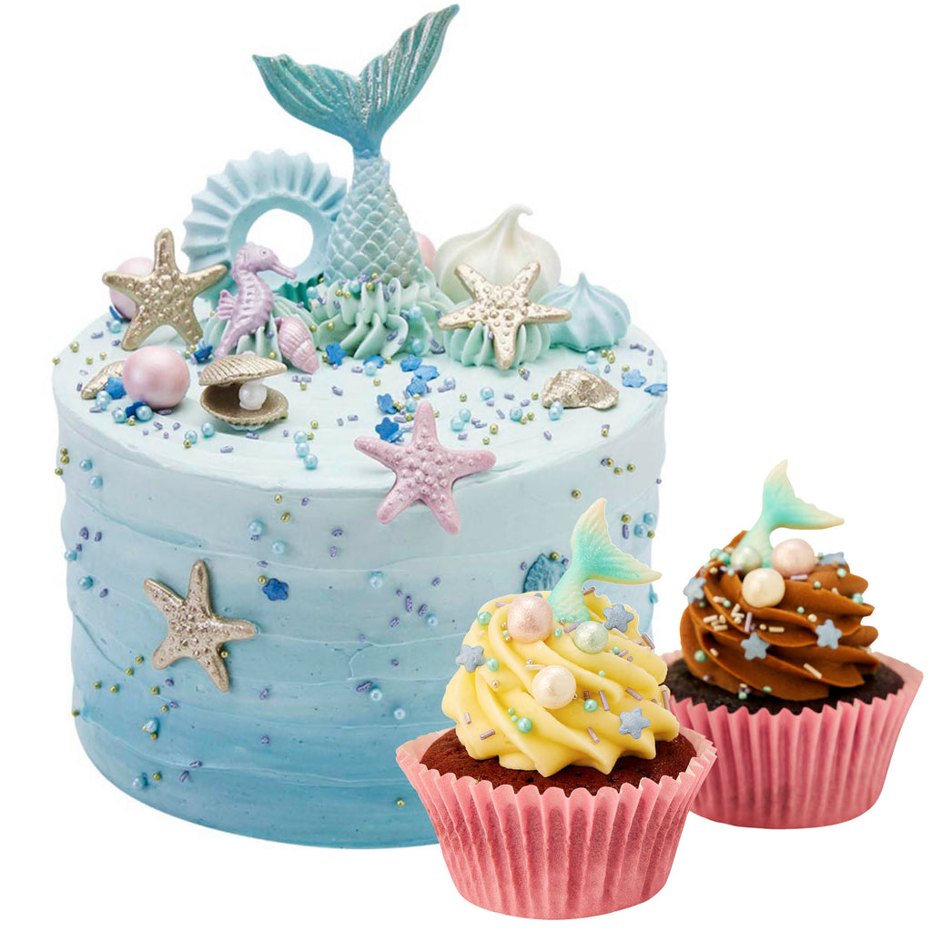 Mermaid Party Cake & Cupcakes - Peggy Porschen Cakes Ltd