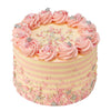 Baby Pink Stripes Cake - Peggy Porschen Cakes Ltd