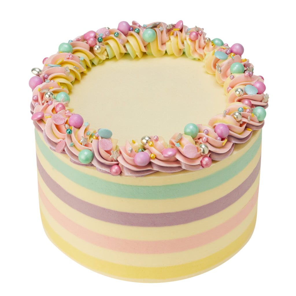 Stripes cake top