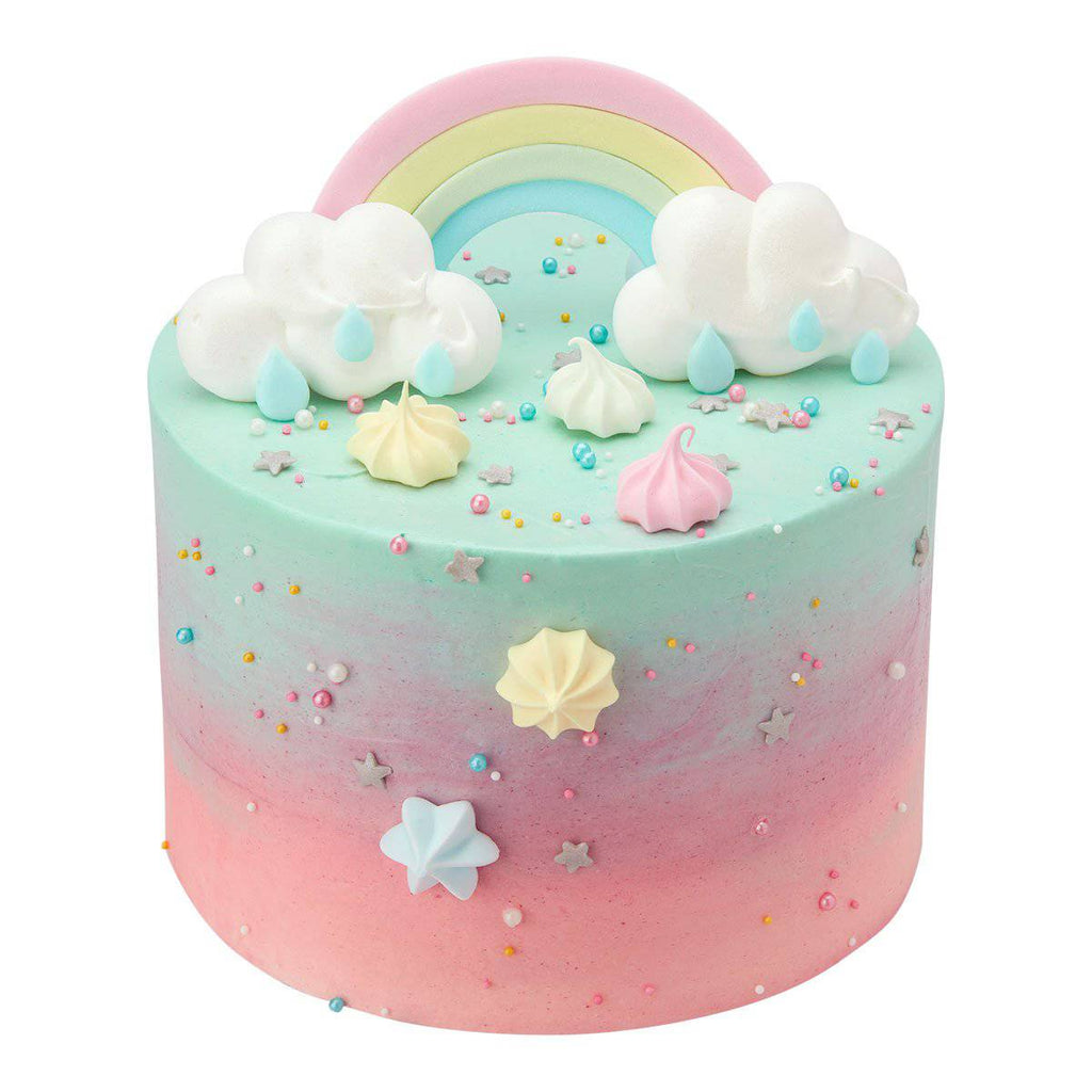 Rainbow Clouds Cake