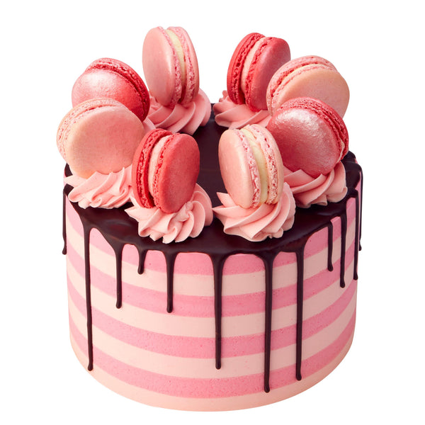 Best Birthday cakes London - Stripes are Nice Strawberry & Rose Cake - Peggy Porschen Cakes